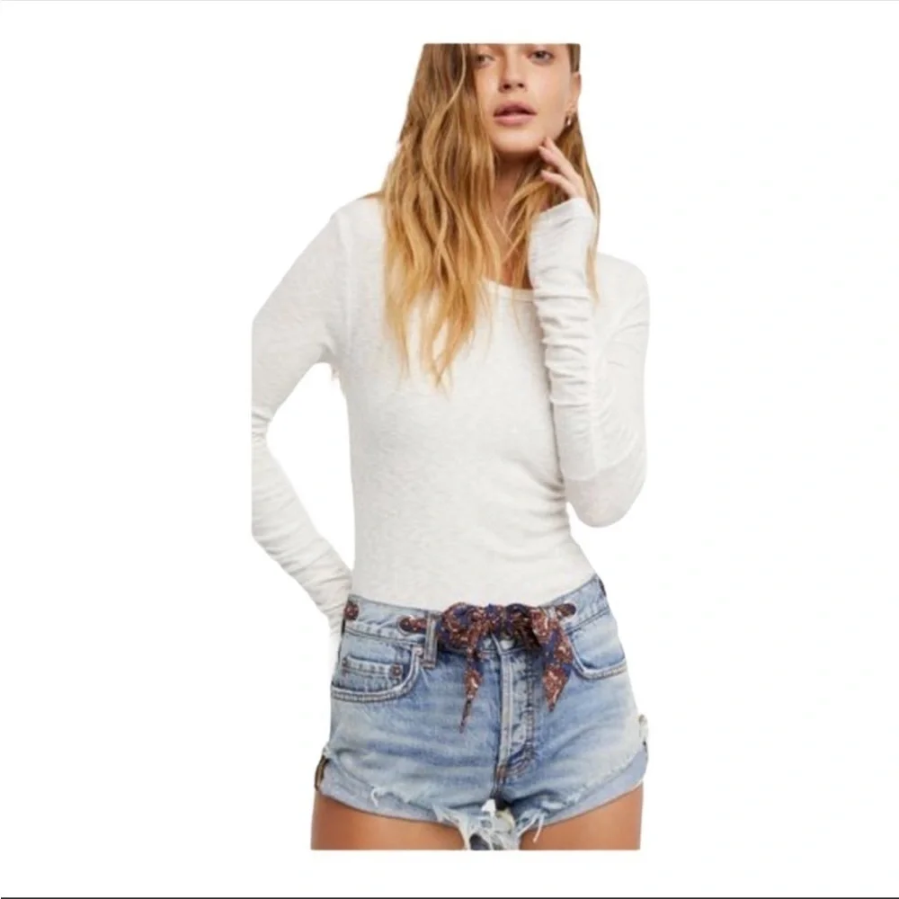 We the Free (Free People) Dayflower Denim Shorts - Picture 1 of 7